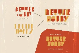 Better Hobby - Overlay Layered Font