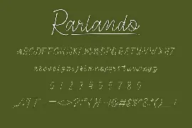 Rarlando font