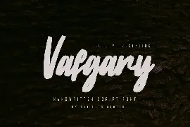 Vafgary - Handwritten Script Font