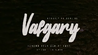 Vafgary - Handwritten Script Font