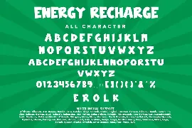 Energy Recharge font