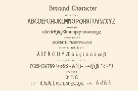 BETRAND - Serif font