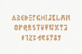 Lion Card | Handmade Geometric Font