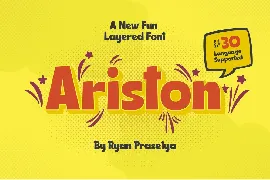 Ariston Layered Font