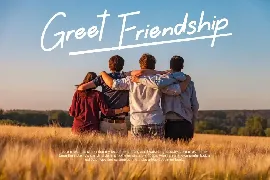 Greet Friendship font