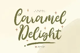 Caramel Delight | A Modern Script Font