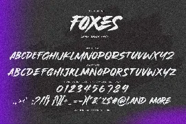 FOXES - Some Brush Font