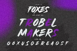 FOXES - Some Brush Font