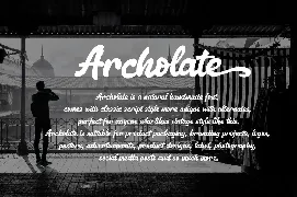 Archolate font