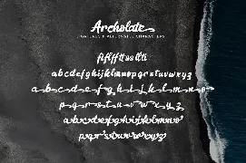 Archolate font