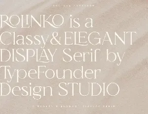 Rolinko - Classy Elegant Serif font