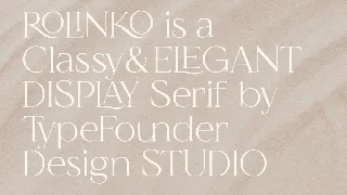 Rolinko - Classy Elegant Serif font