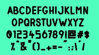 Frantic font