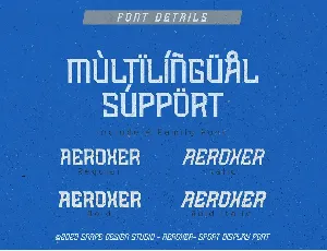 Aeroxer - Sport Font