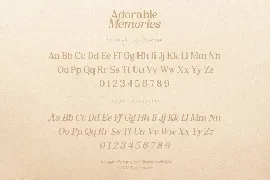 Adorable Memories - Nostalgic Font