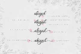 Abigail - Lovely Script Font