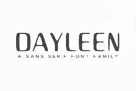 Dayleen Sans Serif Font Family