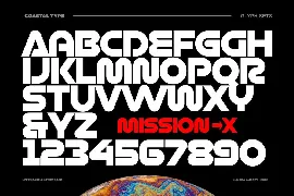 Mission X font