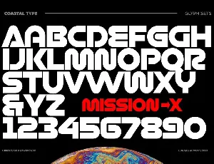 Mission X font