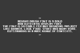 Rexako Brush font