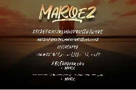 Marqez Brush Font