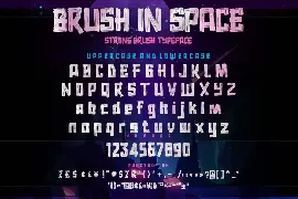 AN Brush in Space - comical Rough font