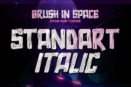 AN Brush in Space - comical Rough font