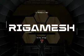 Rigamesh - Scifi and Sport Game Expanded Sans font