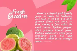 Fresh Guava font