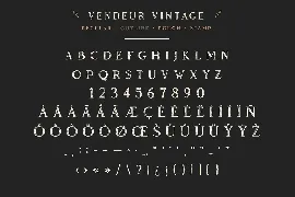 Vendeur Vintage Font Family | 8 Fonts