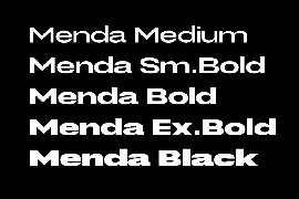 Menda Expanded Font Family