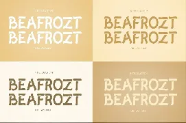 BEAFROZT font