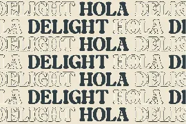 Hola Delight serif font