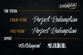 Perfect Redemption - Font Duo+Extras