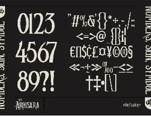 Archsera font