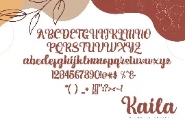 Kaila Script font