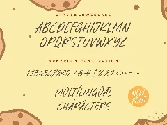 Almond Cookie Handwriting Font