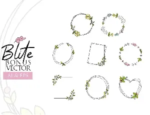 Blite Script font