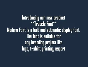 Treecle - Font