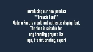 Treecle - Font