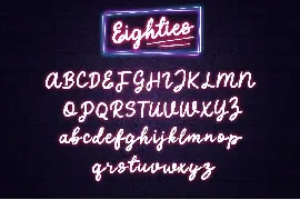 Eighties - Retro Script Font