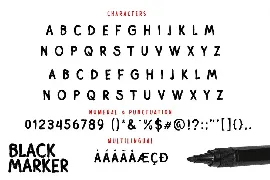 Black Marker Business Font