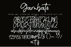 Gambate font