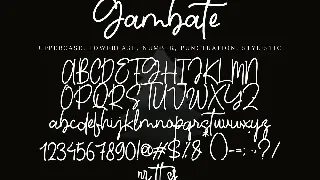 Gambate font