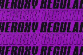 Heroxy Display Sans Serif Font