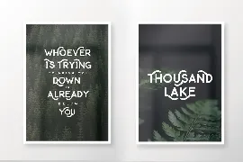 Thousand Lake - Handmade Font