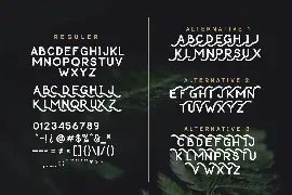 Thousand Lake - Handmade Font