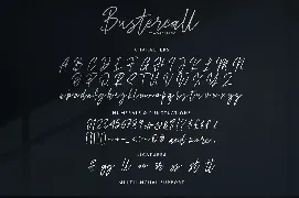 Bustercall - Signature Script font