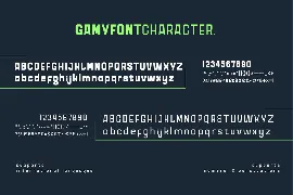 Gamy font