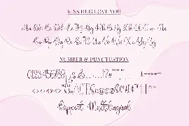 Kiss Hug Love You - A Script Font